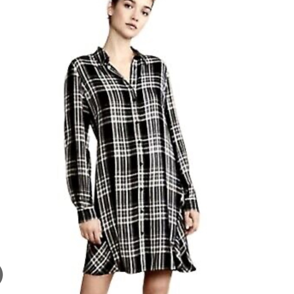 AnnTaylor LOFT Lou and Grey plaid dress size xs